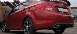 Спойлер Tuning-Sport Hyundai Solaris  RBr (2010-2017) седан дорестайлинг, седан рестайлинг