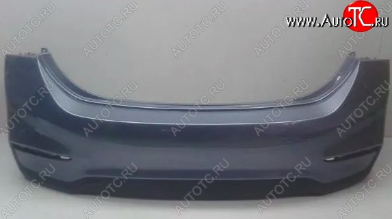 9 649 р. Задний бампер Стандартный Hyundai Solaris HCR седан дорестайлинг (2017-2020) (Неокрашенный)  с доставкой в г. Пермь