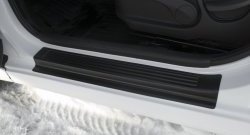 1 499 р. Накладки порожков салона RA Hyundai Solaris RBr седан рестайлинг (2014-2017) (Комплект (4 шт.))  с доставкой в г. Пермь. Увеличить фотографию 4