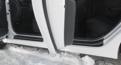 Накладки порожков салона RA Hyundai Solaris RBr седан рестайлинг (2014-2017) (Комплект (4 шт.))