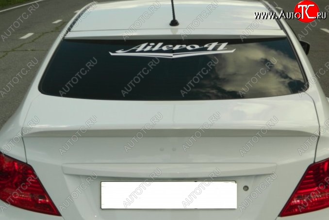 4 499 р. Козырёк на заднее стекло HS-3  Hyundai Solaris  RBr (2010-2014) седан дорестайлинг (Неокрашенный)  с доставкой в г. Пермь