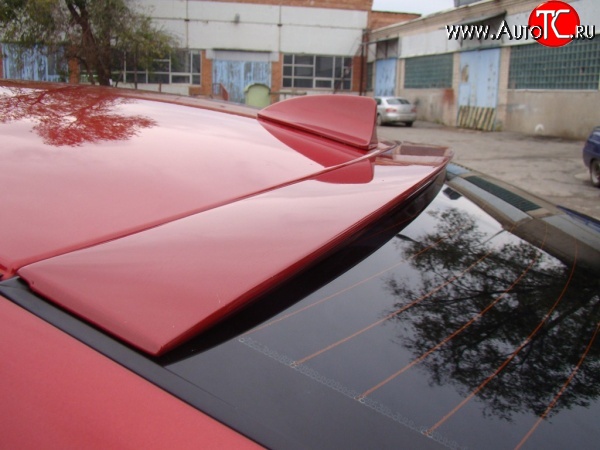 3 299 р. Козырёк на заднее лобовое стекло Sport v2  Hyundai Solaris  RBr (2010-2017), KIA Rio  3 QB (2011-2017) (Неокрашенный)  с доставкой в г. Пермь