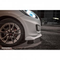 2 899 р. Накладка на передний бампер TopKontur Design v2  Hyundai Solaris  RBr (2010-2014) седан дорестайлинг, хэтчбэк дорестайлинг (Неокрашенная)  с доставкой в г. Пермь. Увеличить фотографию 5