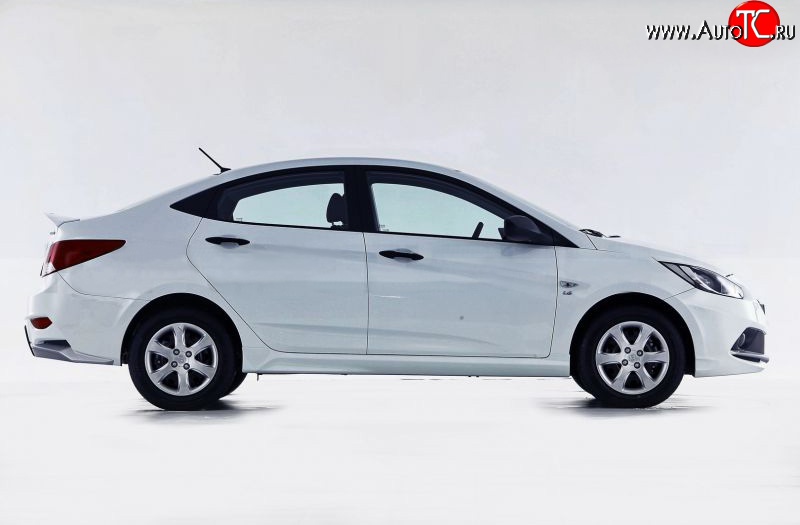 3 599 р. Пороги накладки Sport KIA Rio 3 QB хэтчбек 5 дв. рестайлинг (2015-2017) (Неокрашенные)  с доставкой в г. Пермь