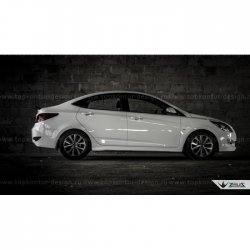 4 999 р. Пороги накладки TopKontur Design KIA Rio 3 QB хэтчбек 5 дв. рестайлинг (2015-2017) (Неокрашенные)  с доставкой в г. Пермь. Увеличить фотографию 13