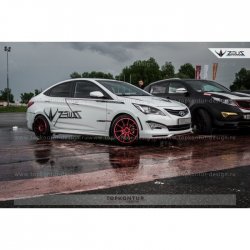 4 999 р. Пороги накладки TopKontur Design KIA Rio 3 QB хэтчбек 5 дв. рестайлинг (2015-2017) (Неокрашенные)  с доставкой в г. Пермь. Увеличить фотографию 4