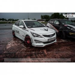4 999 р. Пороги накладки TopKontur Design KIA Rio 3 QB хэтчбек 5 дв. рестайлинг (2015-2017) (Неокрашенные)  с доставкой в г. Пермь. Увеличить фотографию 5