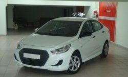 5 799 р. Решётка радиатора YTG  Hyundai Solaris  RBr (2010-2014) седан дорестайлинг (Неокрашенная)  с доставкой в г. Пермь. Увеличить фотографию 4