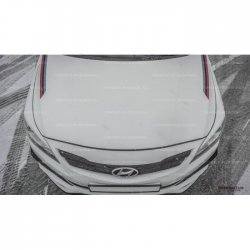 1 499 р. Реснички на фары HS1 Hyundai Solaris RBr седан дорестайлинг (2010-2014) (Неокрашенные)  с доставкой в г. Пермь. Увеличить фотографию 3