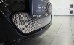 1 539 р. Сетка на бампер Russtal (хром) Hyundai Solaris RBr седан дорестайлинг (2010-2014)  с доставкой в г. Пермь. Увеличить фотографию 6