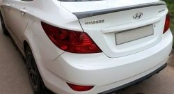 Лип спойлер Драйв Hyundai Solaris  RBr (2010-2017) седан дорестайлинг, седан рестайлинг
