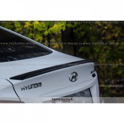 4 499 р. Лип спойлер HS1  Hyundai Solaris  RBr (2010-2014) седан дорестайлинг (Неокрашенный)  с доставкой в г. Пермь. Увеличить фотографию 6
