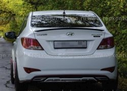 Лип спойлер HS1 Hyundai Solaris  RBr (2010-2014) седан дорестайлинг