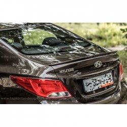 Лип спойлер HS-2 Hyundai Solaris  RBr (2010-2014) седан дорестайлинг