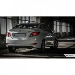 5 399 р. Лип спойлер Zeus  Hyundai Solaris  RBr (2010-2014) седан дорестайлинг (Неокрашенный)  с доставкой в г. Пермь. Увеличить фотографию 10