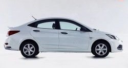 5 799 р. Лип спойлер Style  Hyundai Solaris  RBr (2010-2017) седан дорестайлинг, седан рестайлинг (Неокрашенный)  с доставкой в г. Пермь. Увеличить фотографию 7