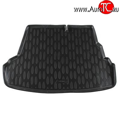 1 599 р. Коврик в багажник (компл. Optima, Comfort) Aileron (полиуретан)  Hyundai Solaris  RBr (2010-2017) седан дорестайлинг, седан рестайлинг  с доставкой в г. Пермь