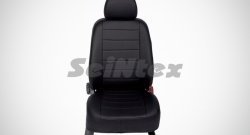 5 999 р. Чехлы для сидений SeiNtex (экокожа) Hyundai Solaris RBr хэтчбэк дорестайлинг (2010-2014) (Черный, вставка черная)  с доставкой в г. Пермь. Увеличить фотографию 2