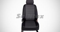 5 999 р. Чехлы для сидений SeiNtex (экокожа)  Hyundai Solaris  RBr (2010-2017) седан дорестайлинг, седан рестайлинг (Черный, вставка серая)  с доставкой в г. Пермь. Увеличить фотографию 2
