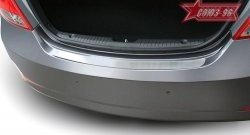 Накладка на задний бампер Souz-96 Hyundai Solaris  RBr (2014-2017) седан рестайлинг