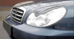 919 р. Реснички на фары RA Hyundai Sonata EF рестайлинг ТагАЗ (2001-2013) (Неокрашенные)  с доставкой в г. Пермь. Увеличить фотографию 4