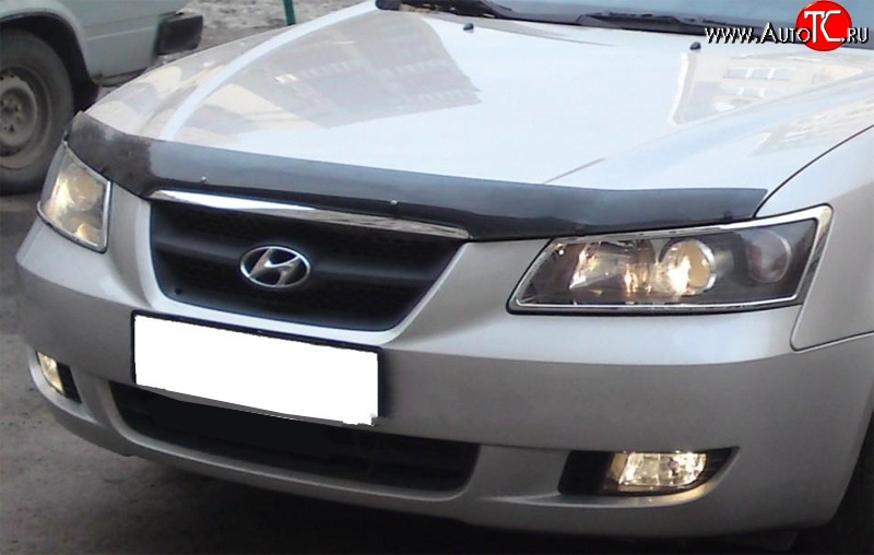 2 069 р. Дефлектор капота NovLine Hyundai Sonata NF дорестайлинг (2004-2008)  с доставкой в г. Пермь