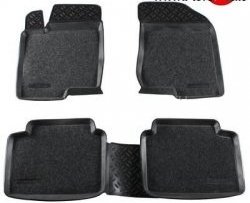 Комплект ковриков в салон Aileron 4 шт. (полиуретан, покрытие Soft) Hyundai Sonata  NF (2004-2010) дорестайлинг, рестайлинг