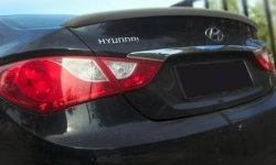 6 249 р. Лип спойлер CT Hyundai Sonata YF (2009-2014) (Неокрашенный)  с доставкой в г. Пермь. Увеличить фотографию 2