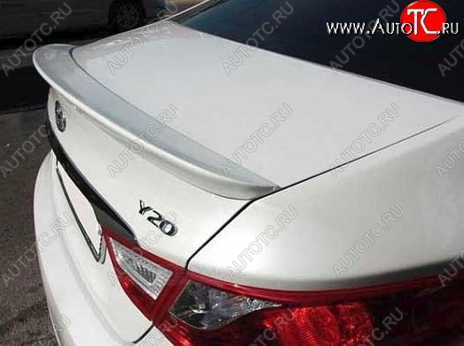 6 249 р. Лип спойлер CT Hyundai Sonata YF (2009-2014) (Неокрашенный)  с доставкой в г. Пермь