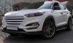 9 649 р. Решётка радиатора CT Hyundai Tucson LM (2010-2017) (Неокрашенная)  с доставкой в г. Пермь. Увеличить фотографию 5
