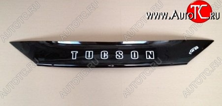 999 р. Дефлектор капота Russtal (короткий) Hyundai Tucson TL дорестайлинг (2015-2018)  с доставкой в г. Пермь
