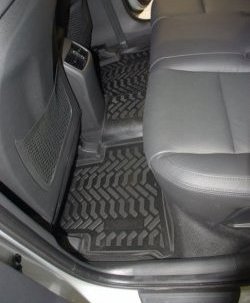 1 799 р. Коврики в салон Aileron 4 шт. (полиуретан)  Hyundai Tucson  TL (2015-2021) дорестайлинг, рестайлинг  с доставкой в г. Пермь. Увеличить фотографию 3