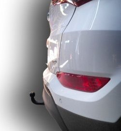 6 999 р. Фаркоп Лидер Плюс. Hyundai Tucson TL рестайлинг (2018-2021) (Без электропакета)  с доставкой в г. Пермь. Увеличить фотографию 4