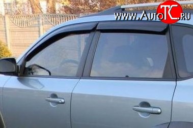 999 р. Комплект дефлекторов окон (ветровиков) 4 шт. Russtal Hyundai Tucson JM (2004-2010)  с доставкой в г. Пермь