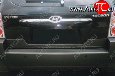 4 749 р. Накладка на крышку багажника СТ Hyundai Tucson JM (2004-2010)  с доставкой в г. Пермь