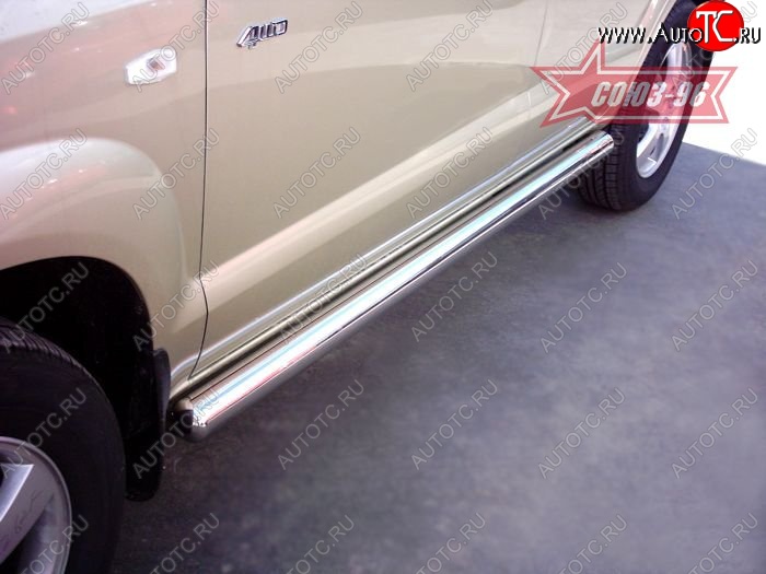 16 784 р. Защита порогов Souz-96 (d76) Hyundai Tucson JM (2004-2010)  с доставкой в г. Пермь