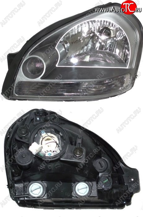 3 599 р. Левая фара SAT Hyundai Tucson JM (2004-2010)  с доставкой в г. Пермь
