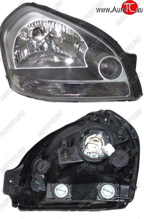 3 599 р. Правая фара SAT Hyundai Tucson JM (2004-2010)  с доставкой в г. Пермь