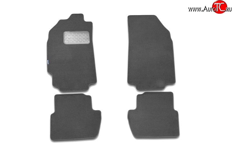 1 079 р. Коврики в салон Element 4 шт. (текстиль на резине, серый)  Hyundai Tucson  JM (2004-2010)  с доставкой в г. Пермь