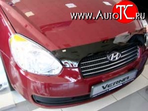 1 979 р. Дефлектор капота NovLine Hyundai Verna 2 MC седан (2005-2011)  с доставкой в г. Пермь