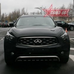 29 384 р. Защита переднего бампера Souz-96 (d60) INFINITI EX35 J50 (2007-2013)  с доставкой в г. Пермь. Увеличить фотографию 2