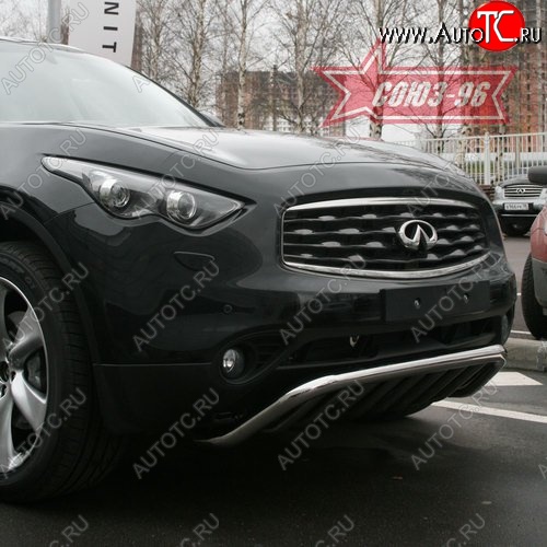 29 384 р. Защита переднего бампера Souz-96 (d60) INFINITI EX35 J50 (2007-2013)  с доставкой в г. Пермь