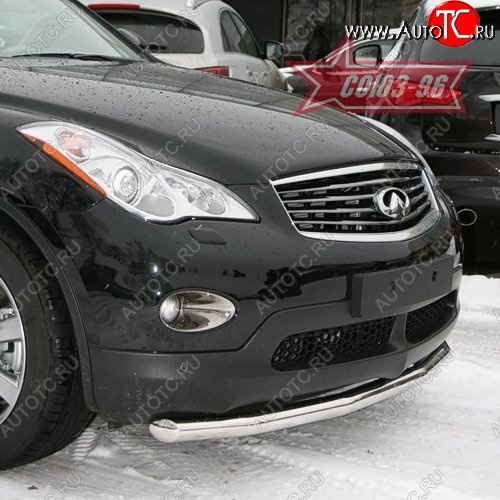 14 624 р. Защита переднего бампера одинарная Souz-96 (d60) INFINITI EX35 J50 (2007-2013)  с доставкой в г. Пермь