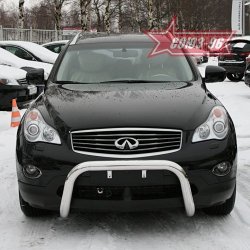 21 464 р. Защита переднего бампера Souz-96 (d76) INFINITI EX35 J50 (2007-2013)  с доставкой в г. Пермь. Увеличить фотографию 2