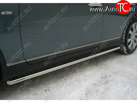 17 999 р. Защита порогов (труба, d42 мм) SLITKOFF  INFINITI EX35  J50 (2007-2013) (Торцы со срезом 45°)  с доставкой в г. Пермь