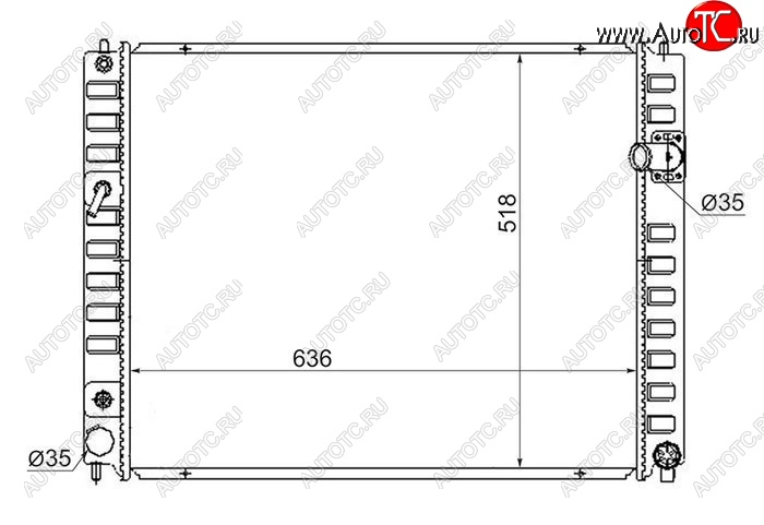 7 349 р. Радиатор двигателя SAT (пластинчатый, МКПП/АКПП) INFINITI FX50 S51 дорестайлинг (2008-2011)  с доставкой в г. Пермь