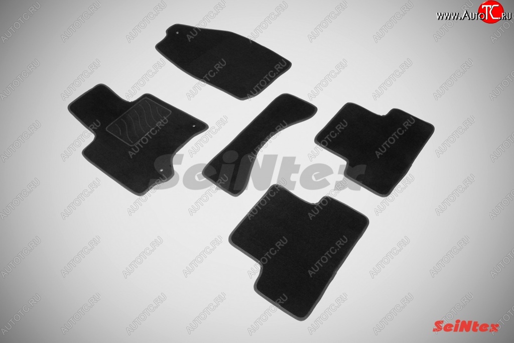 3 599 р. Износостойкие коврики в салон SeiNtex Premium LUX 4 шт. (ворсовые) INFINITI EX35 J50 (2007-2013)  с доставкой в г. Пермь
