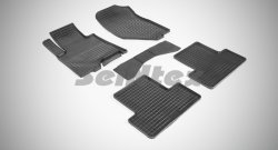 Износостойкие коврики в салон с рисунком Сетка SeiNtex Premium 4 шт. (резина) INFINITI EX35  J50 (2007-2013)
