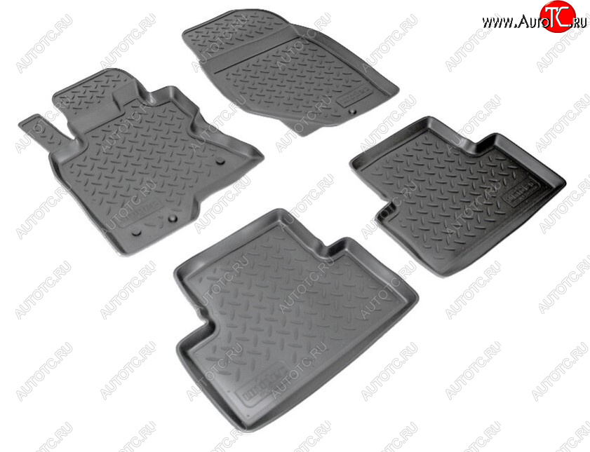 2 679 р. Комплект салонных ковриков Norplast Unidec INFINITI EX35 J50 (2007-2013) (Цвет: черный)  с доставкой в г. Пермь