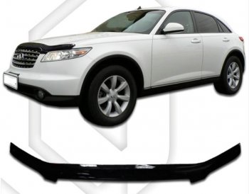 Дефлектор капота CA-Plastic INFINITI FX35 S50 рестайлинг (2006-2008)